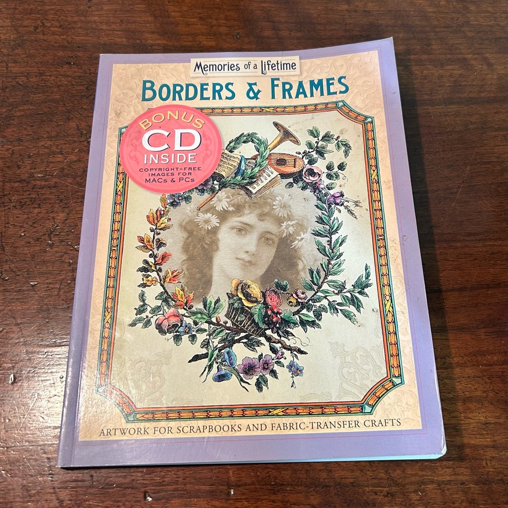 Borders & Frames For Scrapbooking and Fabric Transfer Crafts CD Included